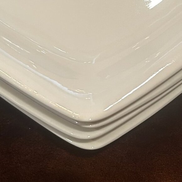 NWOT Sam & Squito  White Square Salad Dessert Plates Set of 4 - Picture 13 of 13